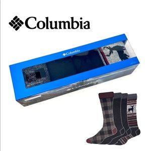 Columbia Men’s Soft Cotton Blend Socks in Gift Box
